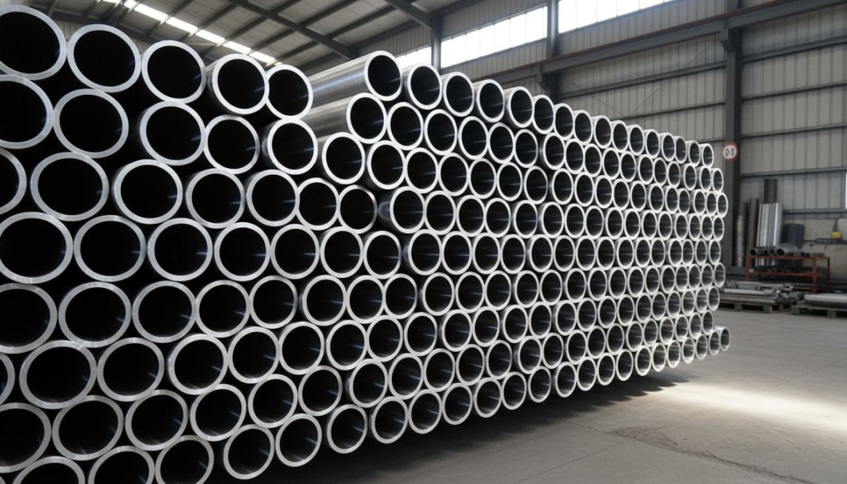 Çelik Boru Stok Sahası